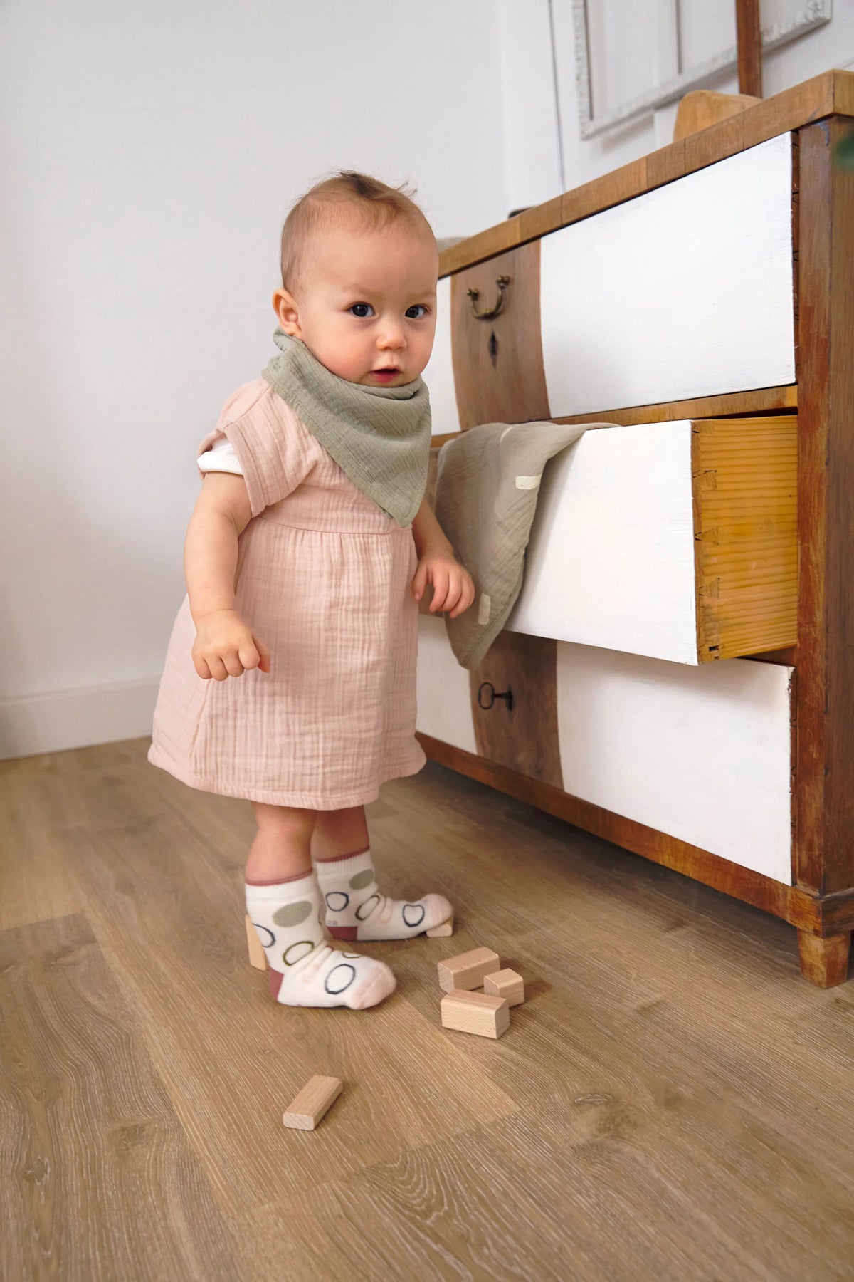 Muslin Dress GOTS | Powder Pink