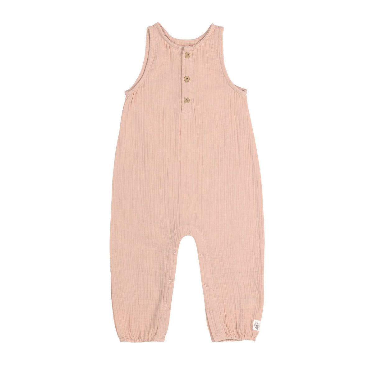 Muslin Jumpsuit GOTS - Powder Pink