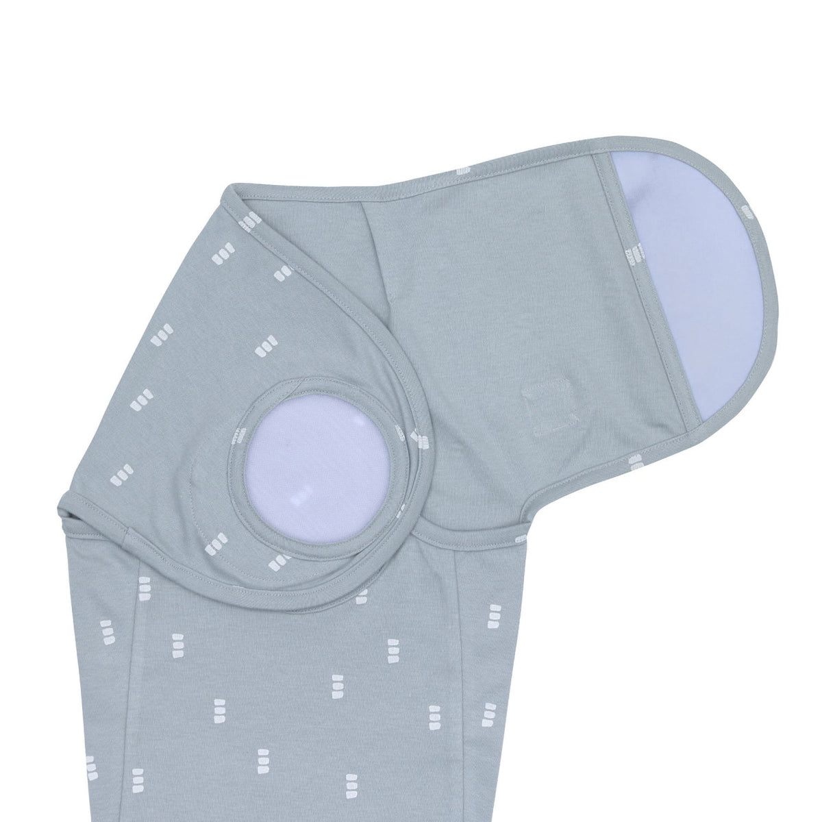 Cozy Swaddle Bag  GOTS, Blocks light blue