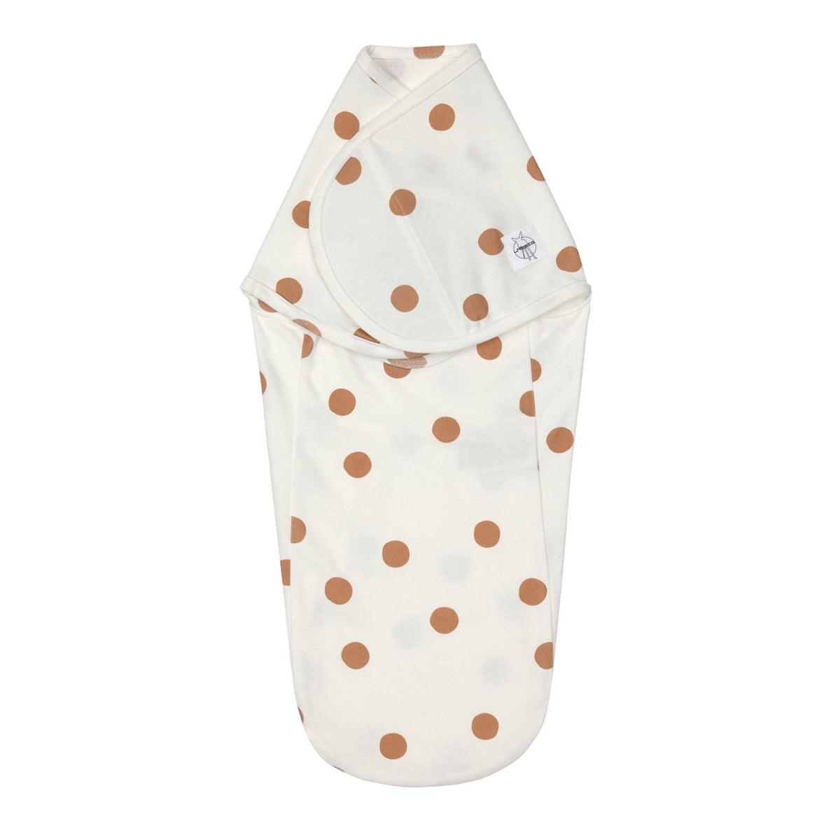 Cozy Swaddle Bag GOTS, Big Dots milky