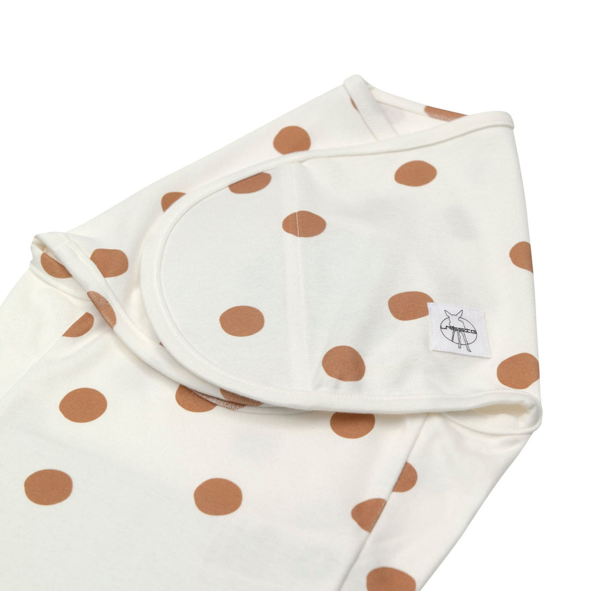 Cozy Swaddle Bag GOTS, Big Dots milky