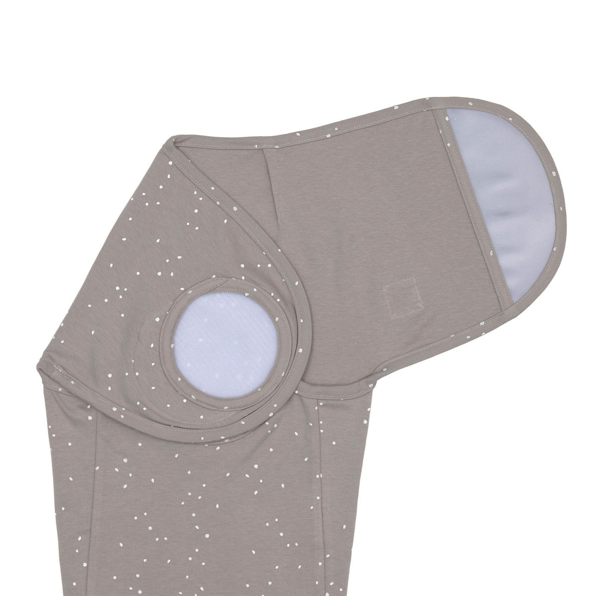 Cozy Swaddle Bag GOTS, Sprinkle taupe