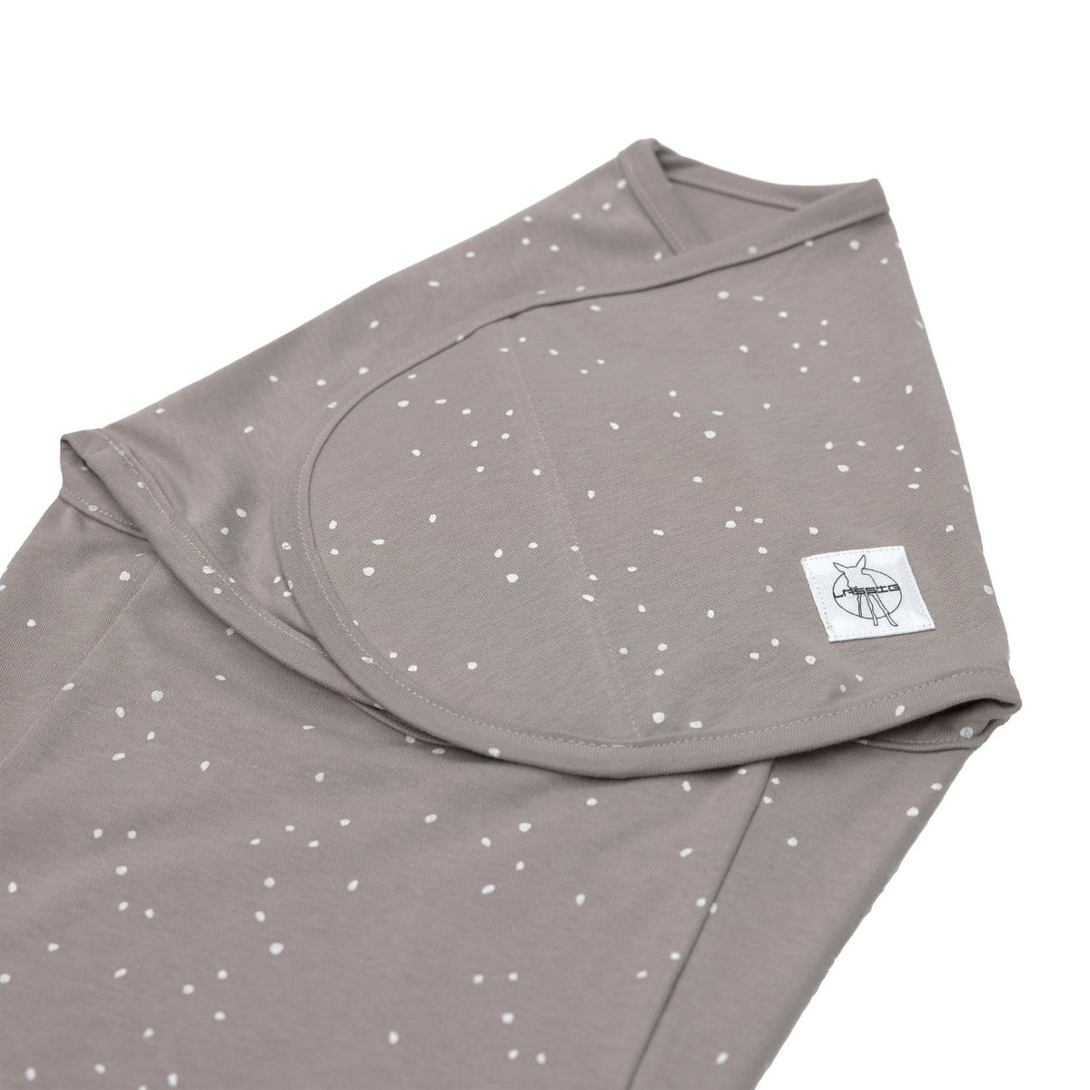 Cozy Swaddle Bag GOTS, Sprinkle taupe