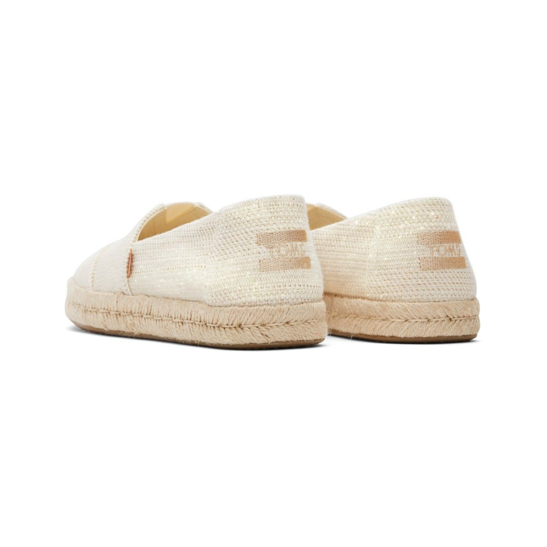 Women's Alpargata - Natural Undyed Metallic Linen
