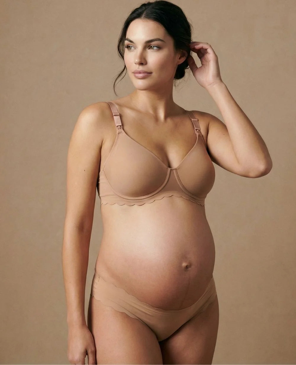 Invisible Skin Maternity & Nursing Bra | Latte
