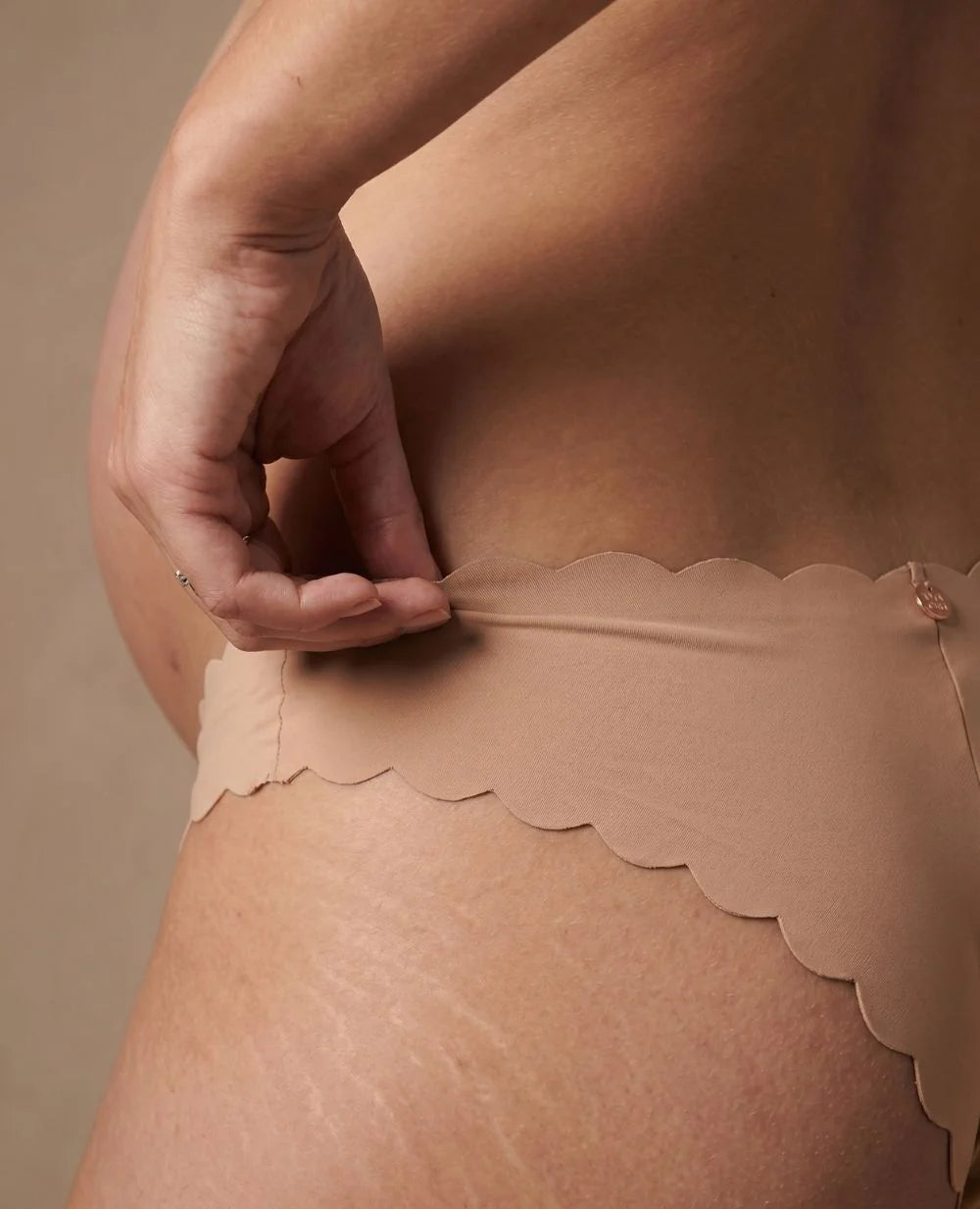 Skin Low-Rise Maternity Tanga | Latte