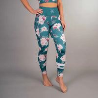 Green Blossom Pocket Tights