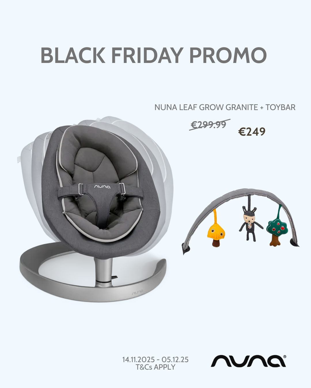 Black Friday 25 Nuna: Leaf Grow + Toybar