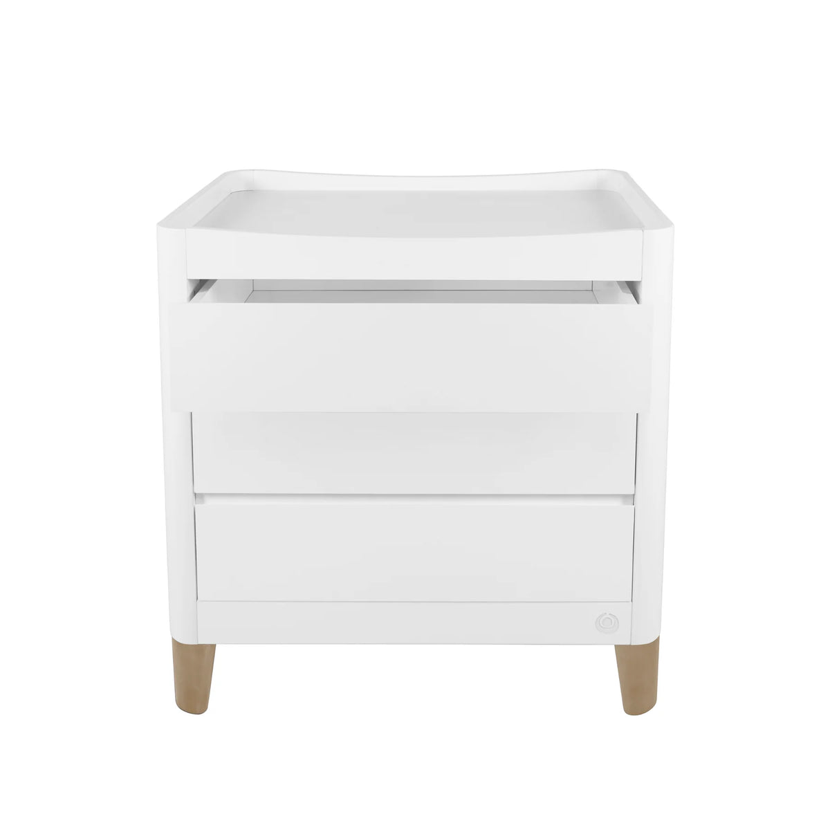 Serena All-in-One & Dresser Set - White/Natural