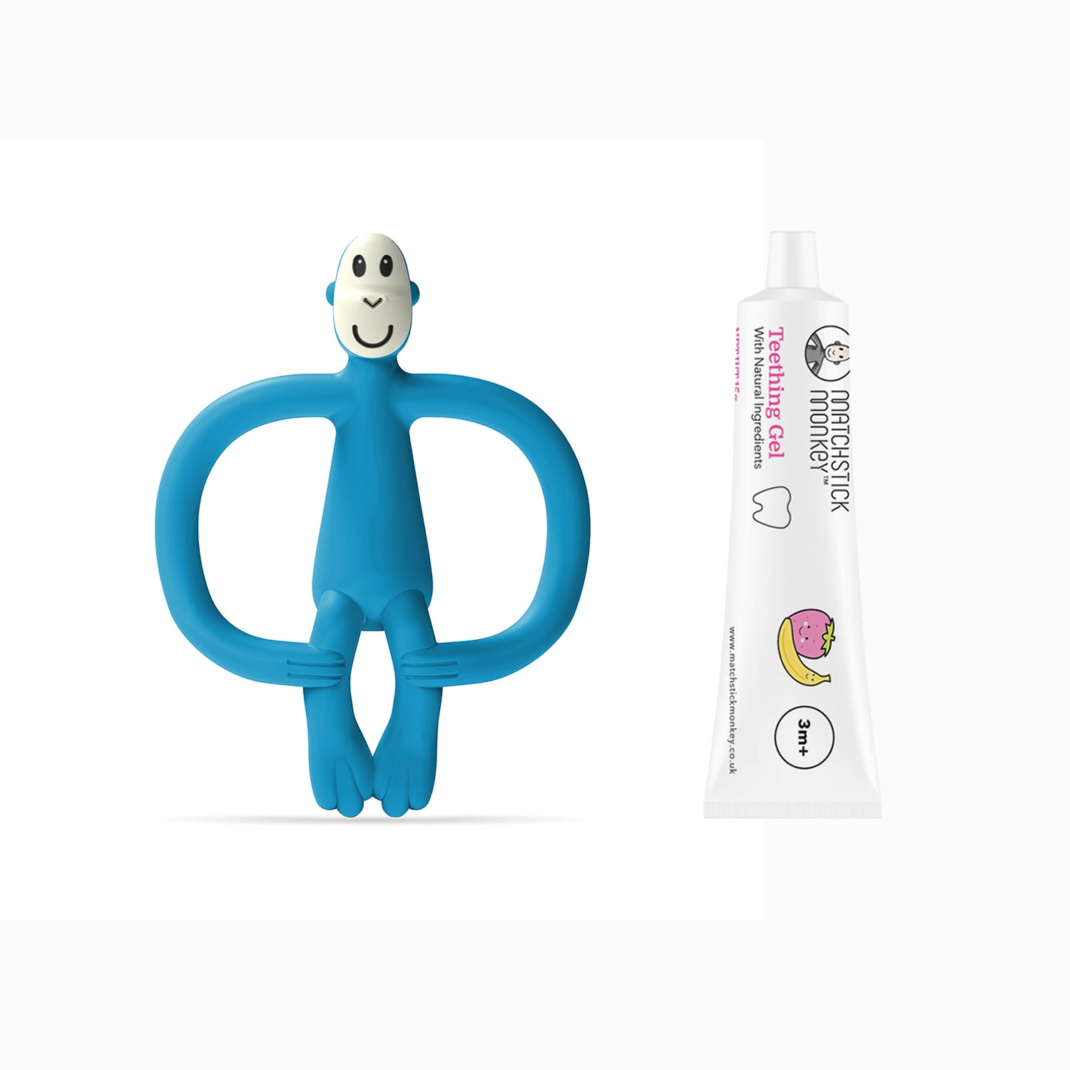 Monkey Teether & Teething Gel | Gift Set