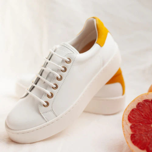 The Yellow Tennis Sneakers
