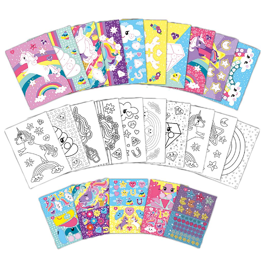 Totum Sticker Book Sticker by number Unicorn