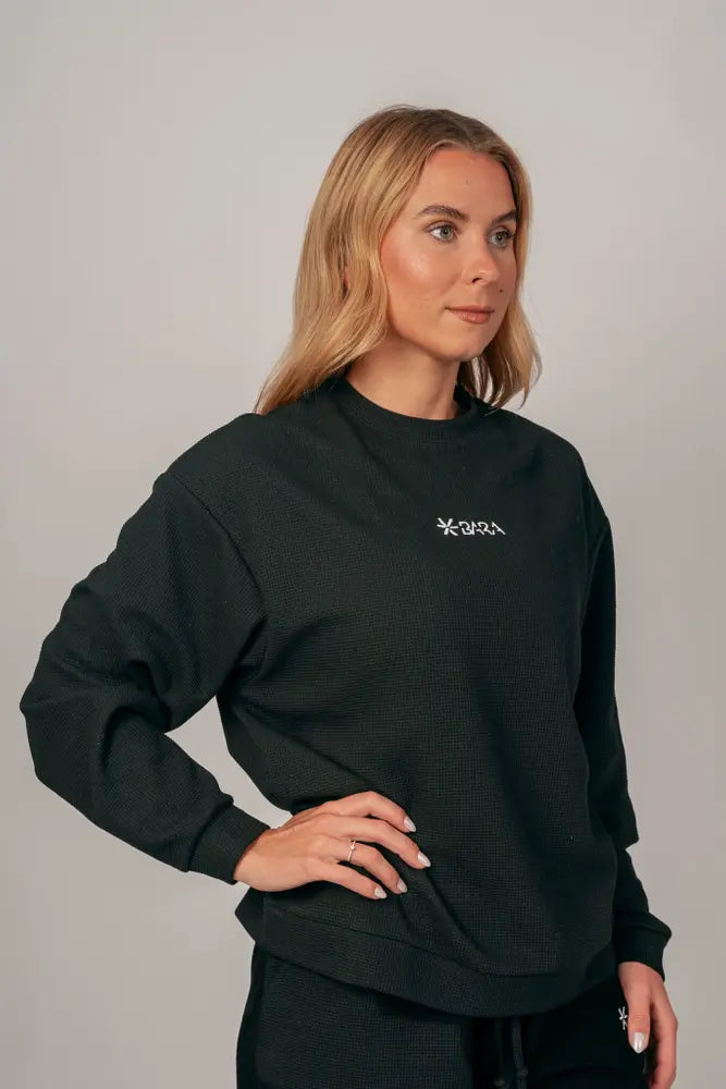 Unisex Black Oversized Sweater