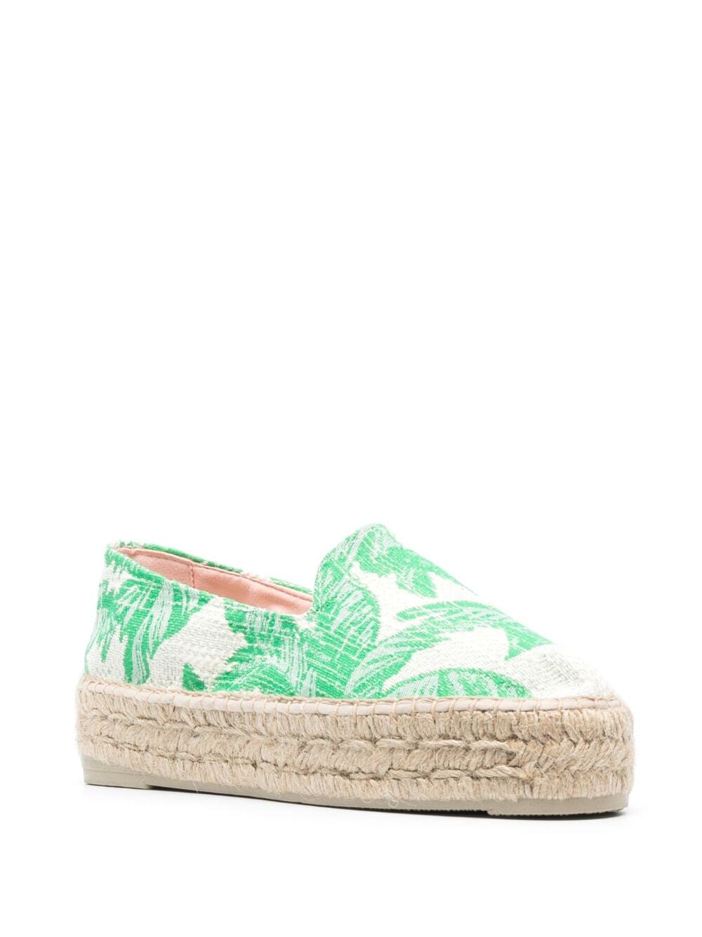 Women's Suede Double Sole Espadrilles Hamptons - Green Palms
