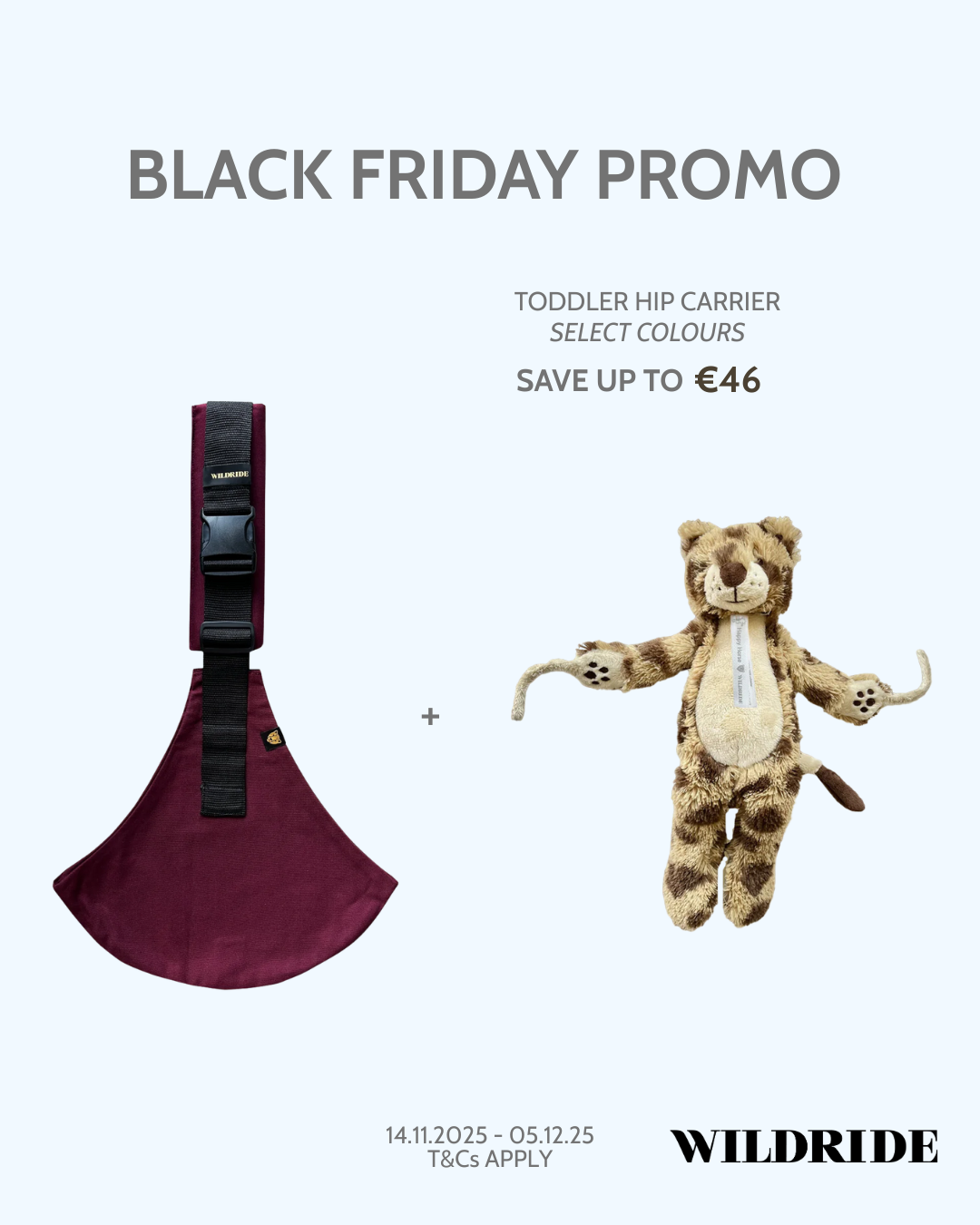 Black Friday 25 Wildride Merlot + Free Cheetah Toy