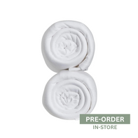 Serena Cot Bed Fitted Sheets White - 2 pack