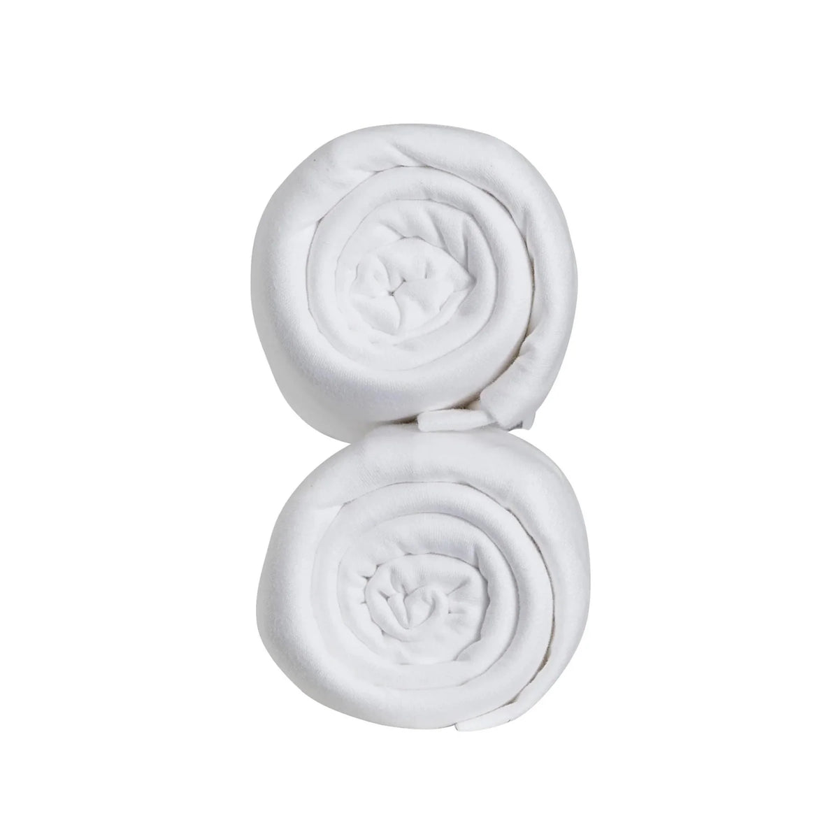 Serena Cot Bed Fitted Sheets White - 2 pack