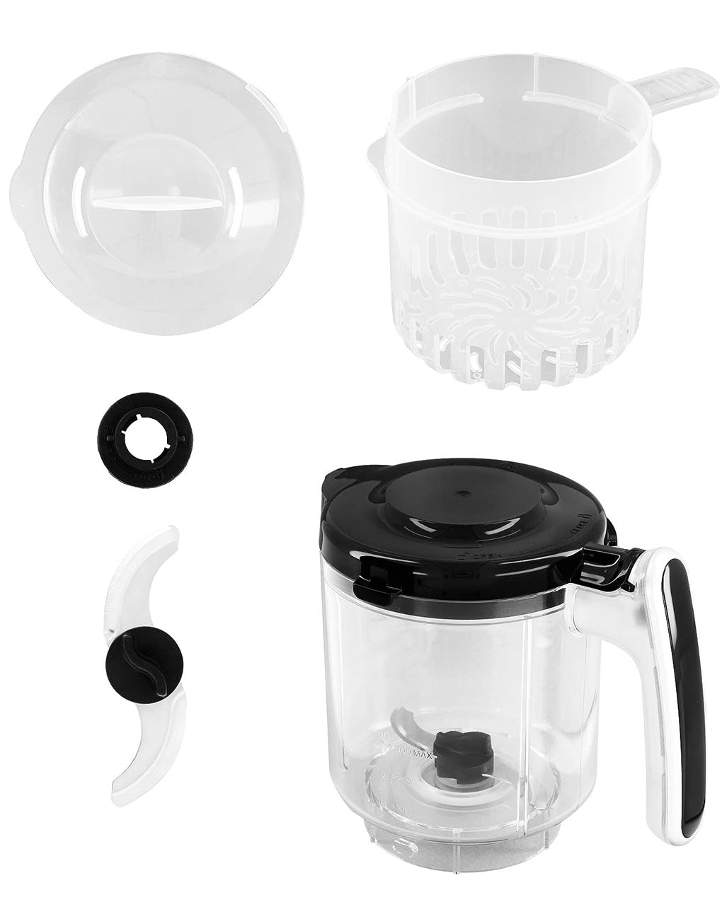 6 in1 Baby Food Processor Black V2