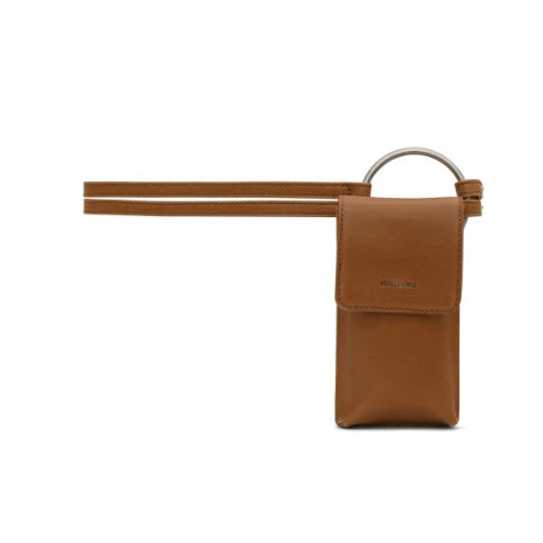 Lola-Vintage Belt with Cell Phone Pouch - Chili