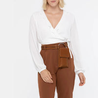Lola-Vintage Belt with Cell Phone Pouch - Chili