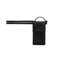 Lola-Vintage Belt with Cell Phone Pouch - Black