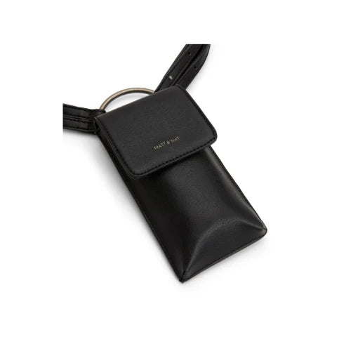 Lola-Vintage Belt with Cell Phone Pouch - Black