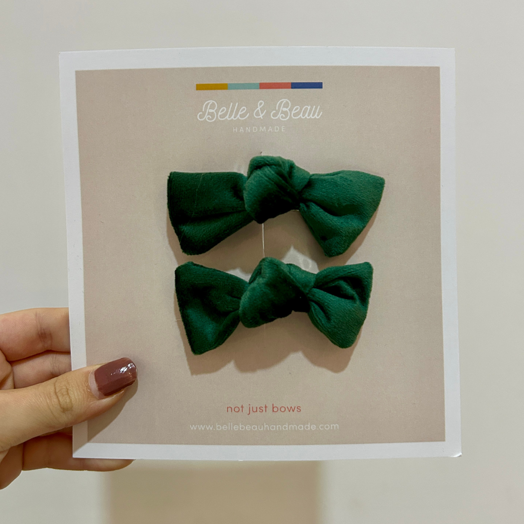 Green Mini Bow Set BB39/BB40