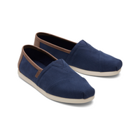 Men's Brushed Twill Tan Synthetic Trim Alpargata Espadrilles