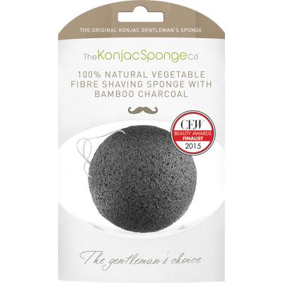 Konjac Gentleman's Shaving Sponge With Bamboo Charcoal