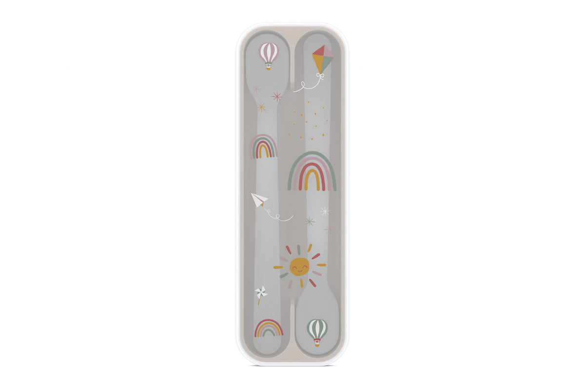 Feeding Spoon Set of 2 - Sunshine & Rainbow