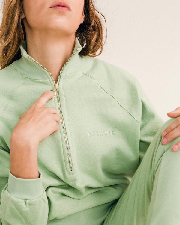 The Mint Zip Sweatshirt