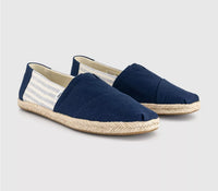 Men's Alpargata Rope Cotton Soft Navy Stripe