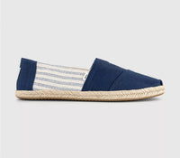 Men's Alpargata Rope Cotton Soft Navy Stripe