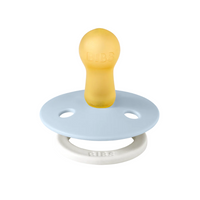 Bibs Glow-in-the-Dark Dummy Baby Blue & Iron
