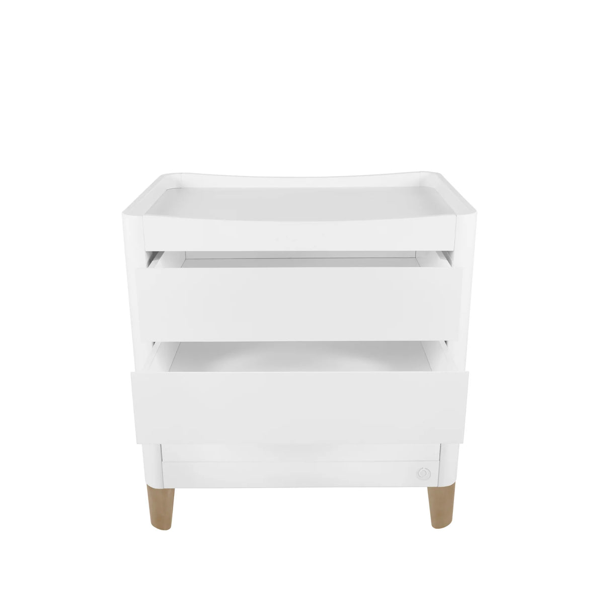 Serena All-in-One & Dresser Set - White/Natural