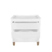 Serena All-in-One & Dresser Set - White/Natural