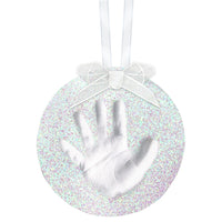 Babyprints glitter ornament