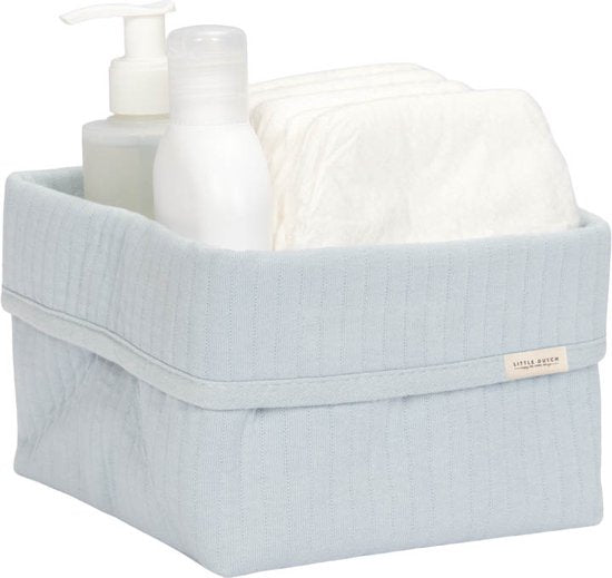 Storage basket small Pure Soft Blue