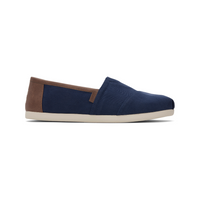 Men's Brushed Twill Tan Synthetic Trim Alpargata Espadrilles