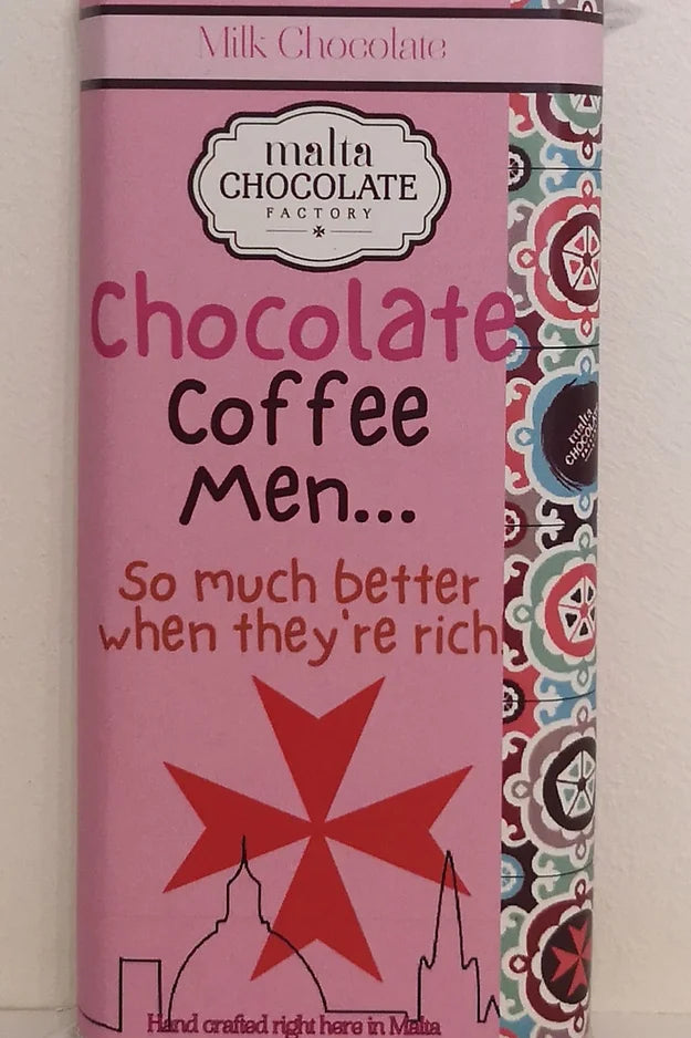 Milk Chocolate 'Chocolate Coffee Men' Bar