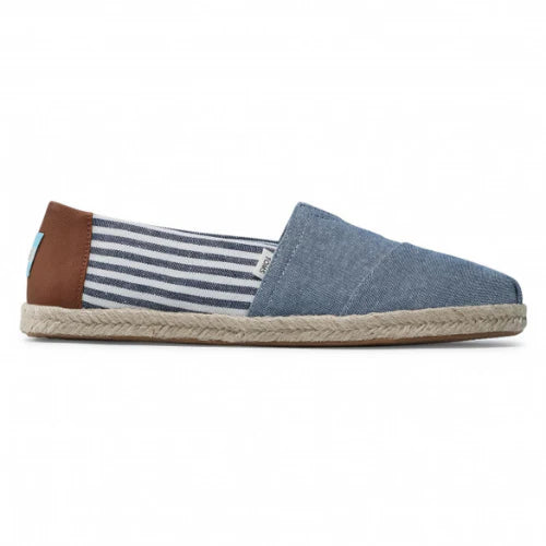 Men's Alpargata Rope Navy Chambray Stripes