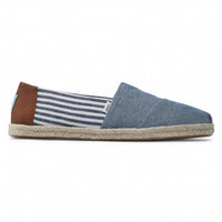 Men's Alpargata Rope Navy Chambray Stripes