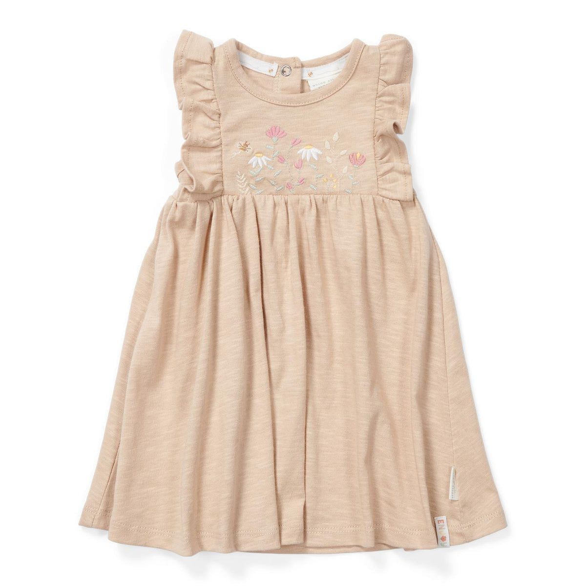 Dress sleeveless Beige