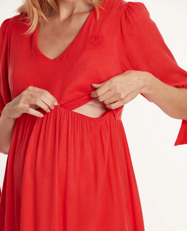 Amy short pregnancy and nursing dress