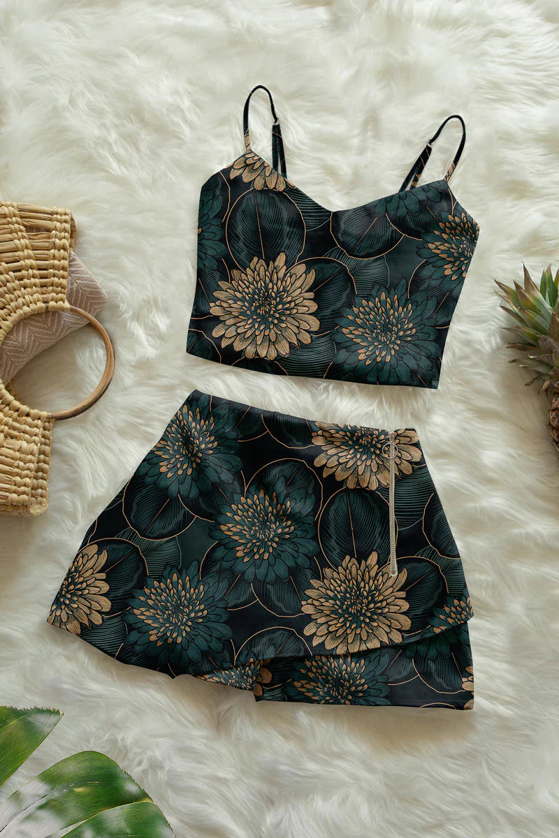 Nori Crop Top & Shorts Set