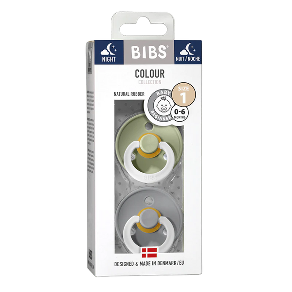 Bibs Glow-in-the-Dark Dummy Sage Night & Cloud