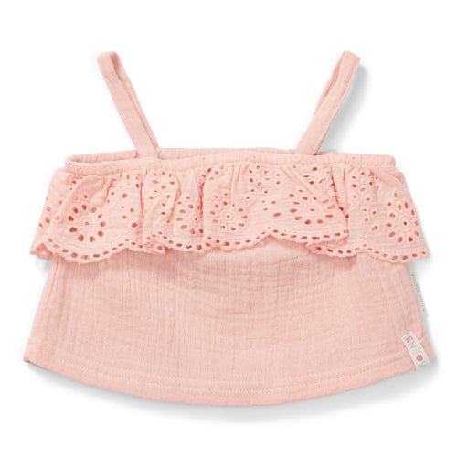 Singlet muslin Flower Pink