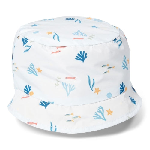 Reversible sun hat Honey Yellow / Ocean Treasures