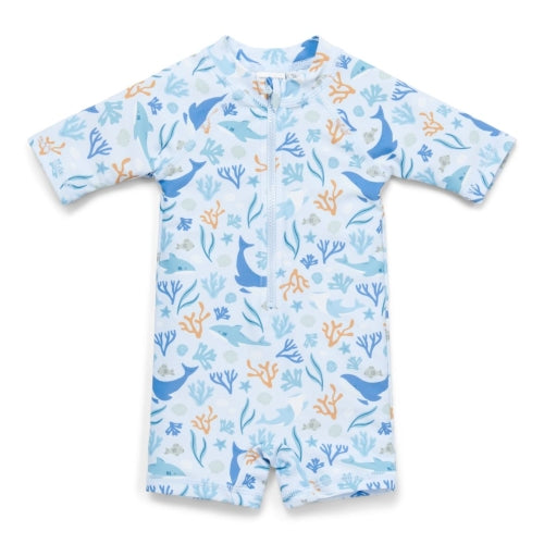 Swimsuit short sleeves Ocean Dreams Blue SS