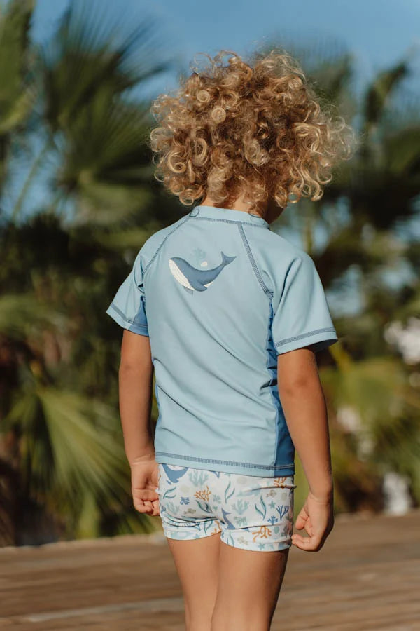 Swim T-shirt Short Sleeves | Blue Whale